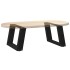 Patas de mesa de centro forma U 2uds acero negro 40x(30-31)