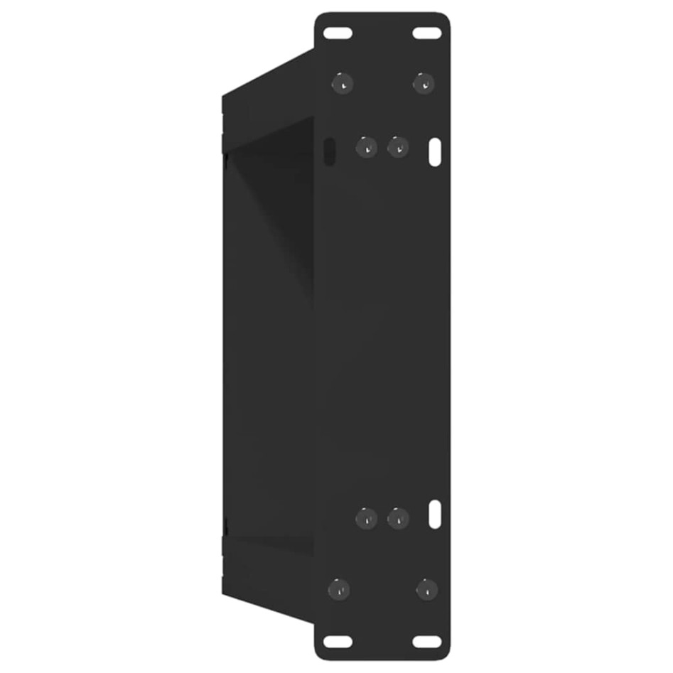 Patas de mesa de centro forma U 2uds acero negro 28x(42-43)