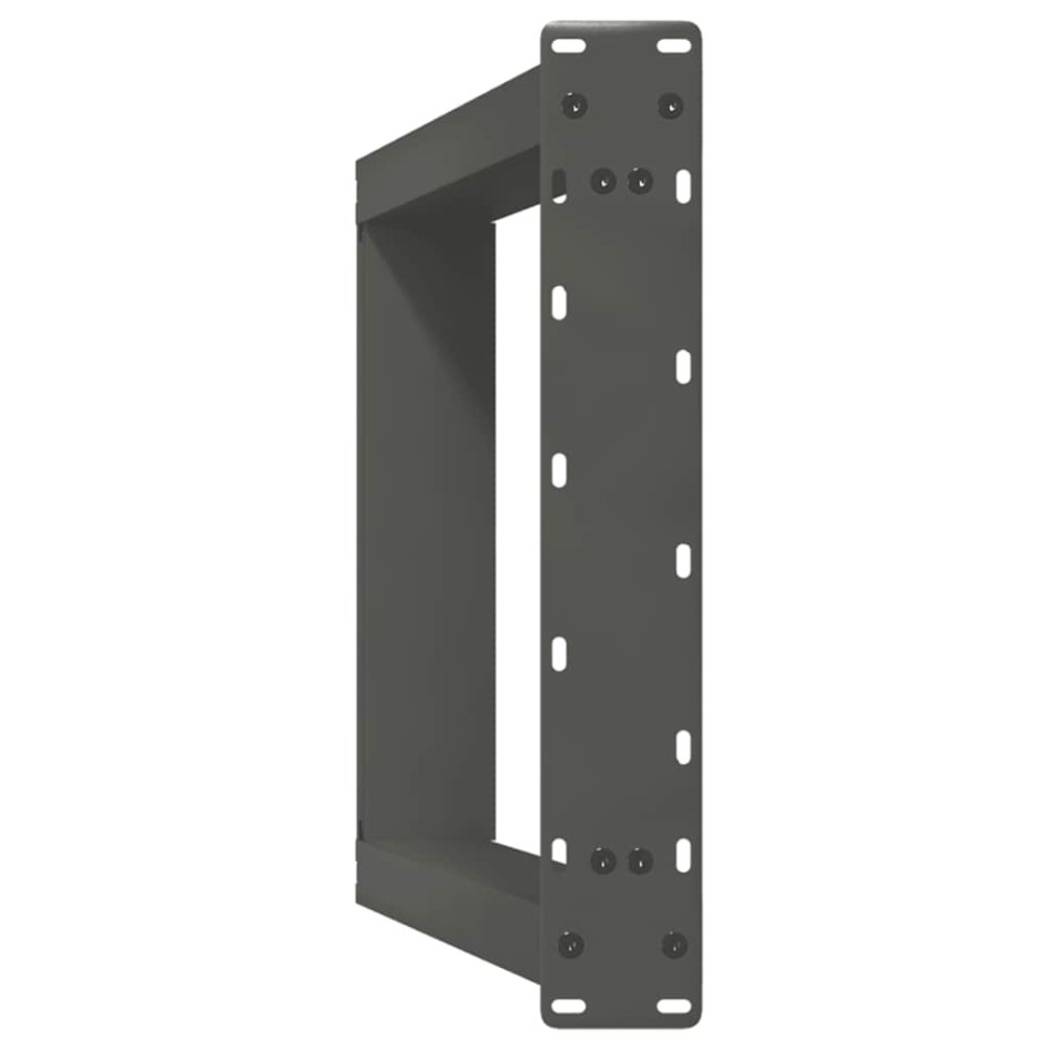 Patas mesa consola forma U 2 uds acero antracita 38x(72-73)