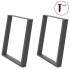 Patas para mesa comedor forma U 2uds antracita 70x(72-73)