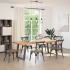Patas para mesa comedor forma U 2uds antracita 70x(72-73)