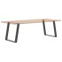 Patas para mesa comedor forma U 2uds antracita 70x(72-73)
