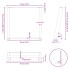 Patas para mesa comedor forma U 2uds antracita 70x(72-73)