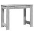 Escritorio de madera contrachapada gris sonoma 100x45x75