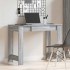 Escritorio de madera contrachapada gris sonoma 100x45x75
