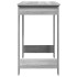 Escritorio de madera contrachapada gris sonoma 100x45x75