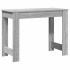 Escritorio de madera contrachapada gris sonoma 100x45x75
