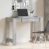 Escritorio de madera contrachapada gris hormigón 100x45x75