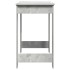 Escritorio de madera contrachapada gris hormigón 100x45x75