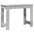 Escritorio de madera contrachapada gris hormigón 100x45x75