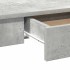Escritorio de madera contrachapada gris hormigón 100x45x75