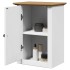 Armario de pared para baño BODO blanco y marrón 44x30x60
