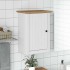 Armario de pared para baño BODO blanco y marrón 44x30x60
