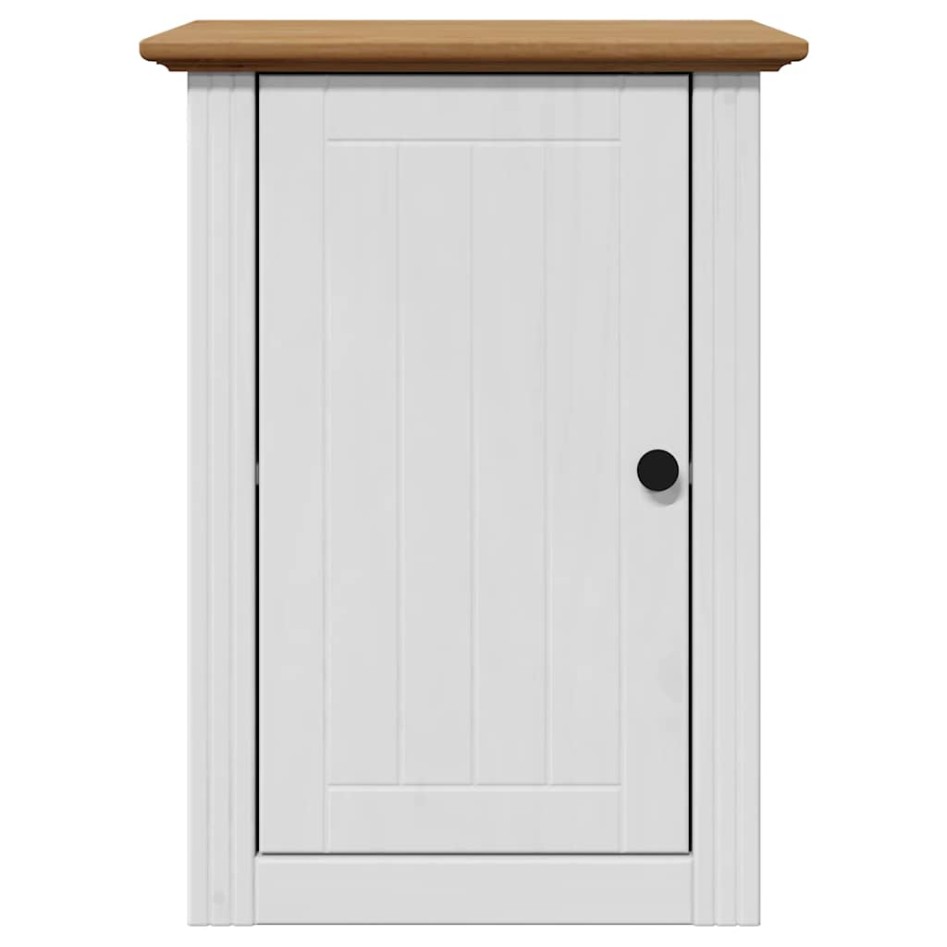 Armario de pared para baño BODO blanco y marrón 44x30x60