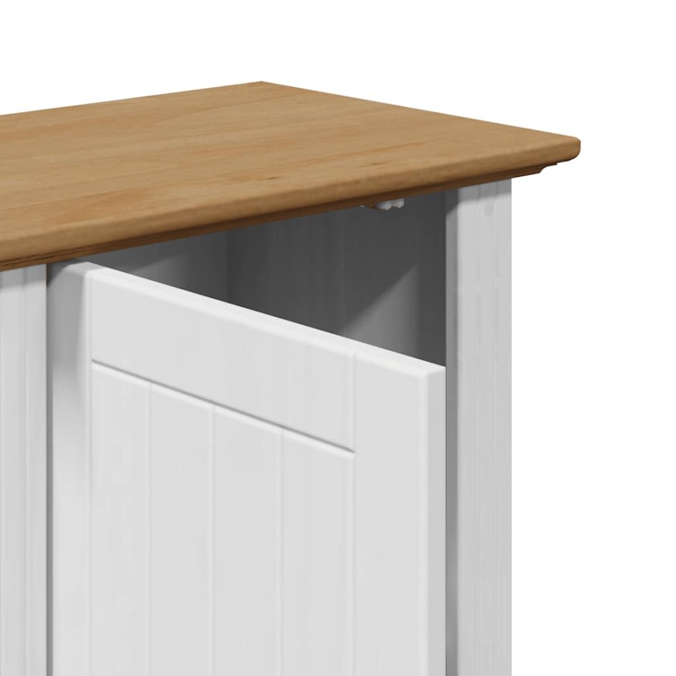 Armario de pared para baño BODO blanco y marrón 44x30x60