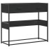 Mesa consola de madera contrachapada negro 90x35x80