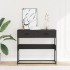 Mesa consola de madera contrachapada negro 90x35x80
