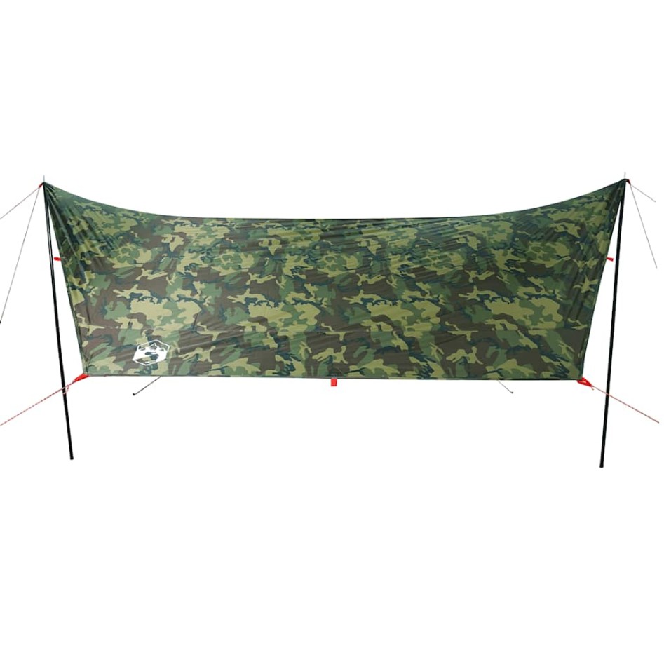Lona de camping impermeable camuflaje 438x376x212