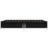 Estructura de cama con cajones negro 120x190