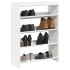 Mueble zapatero madera contrachapada blanco 60x25x81