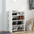 Mueble zapatero madera contrachapada blanco 60x25x81