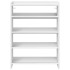 Mueble zapatero madera contrachapada blanco 60x25x81