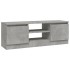 Mueble de TV con puerta gris hormigón 102x30x36
