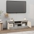 Mueble de TV con puerta gris hormigón 102x30x36