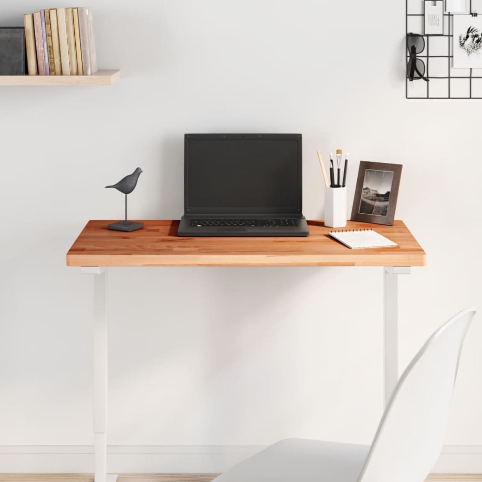 Tablero rectangular de madera maciza de haya 80x40x2,5