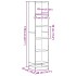 Estantería madera ingeniería roble marrón 40x35x170,5