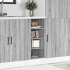 Armario bajo de madera de ingeniería gris sonoma