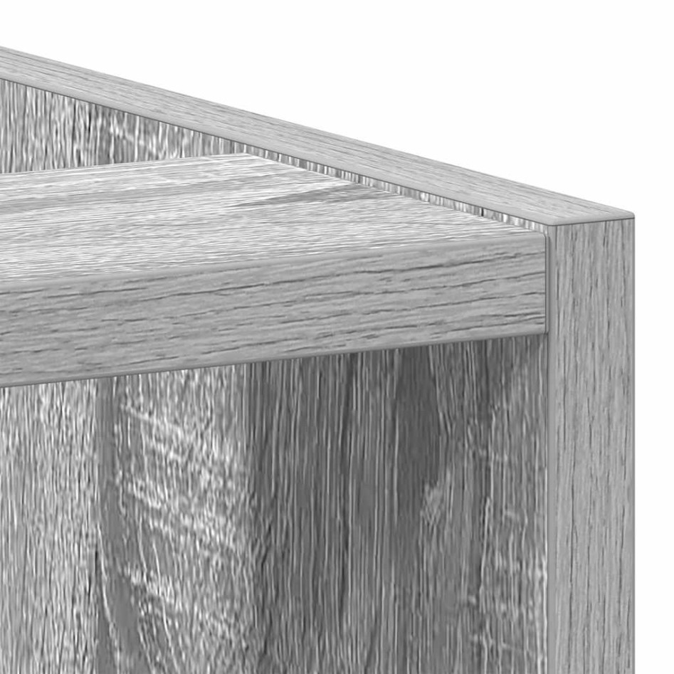 Armario bajo de madera de ingeniería gris sonoma