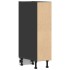 Armario inferior de cocina contrachapada negro 20x44,5x81,5
