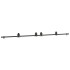Kit de herrajes para puertas correderas acero negro 366