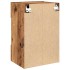 Muebles de TV pared con luces LED 2 uds envejecida