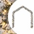 Guirnalda de Navidad con luces LED PVC verde 5