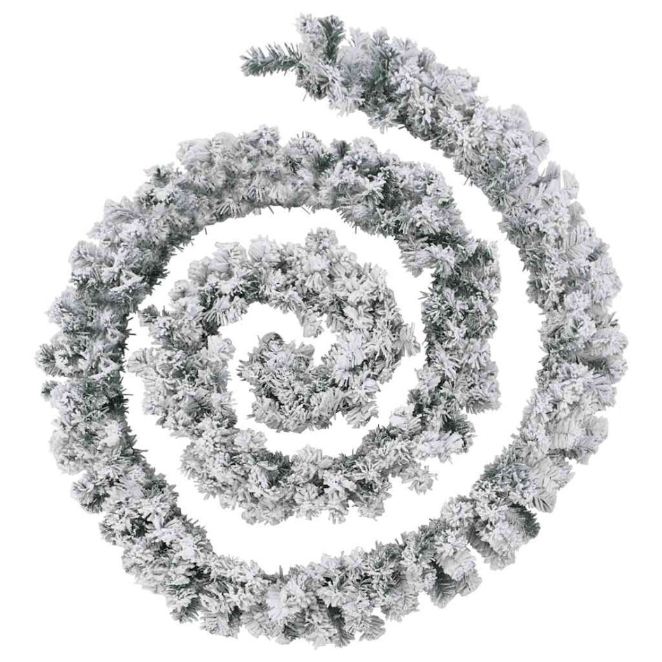 Guirnalda de Navidad con luces LED PVC verde 5