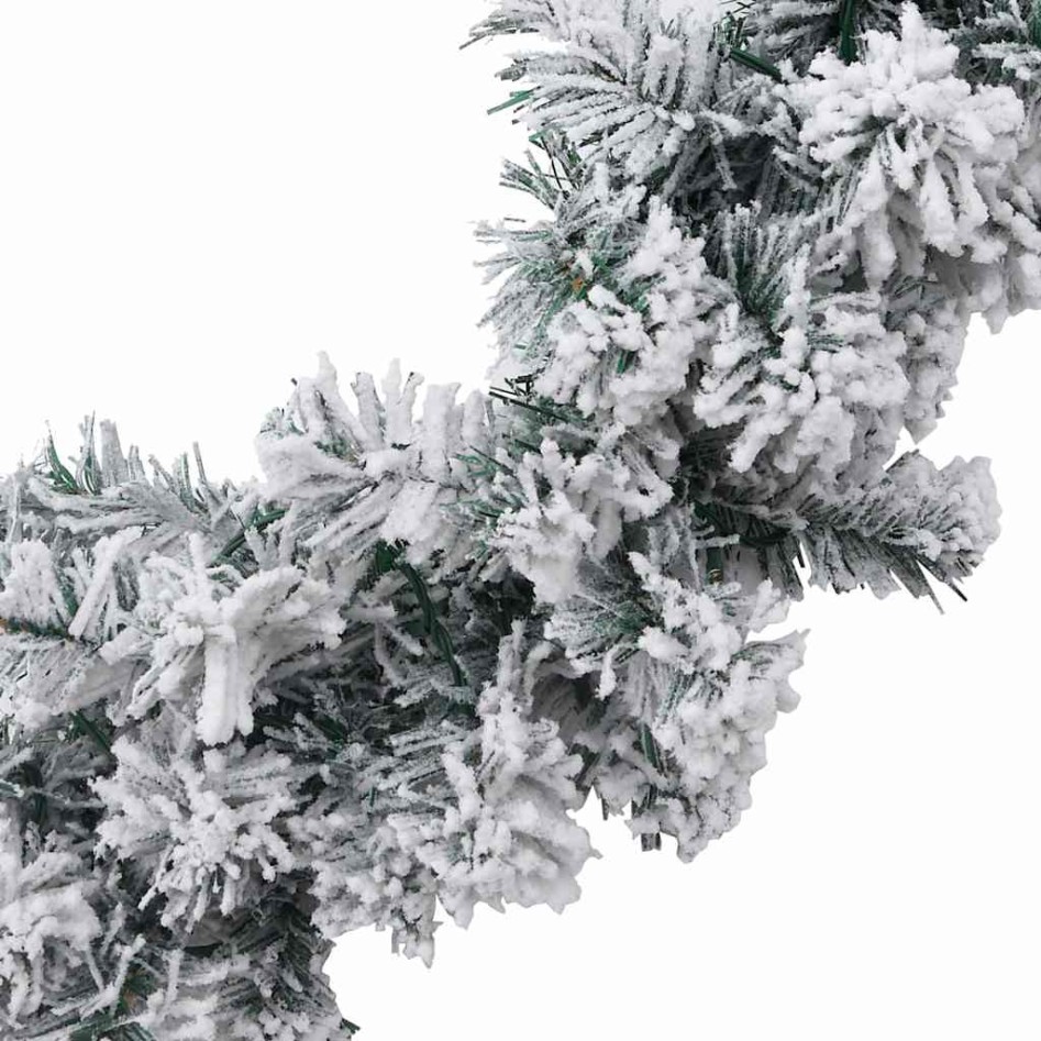 Guirnalda de Navidad con luces LED PVC verde 5