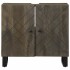 Mueble para lavabo de madera maciza de mango negro 62x33x58