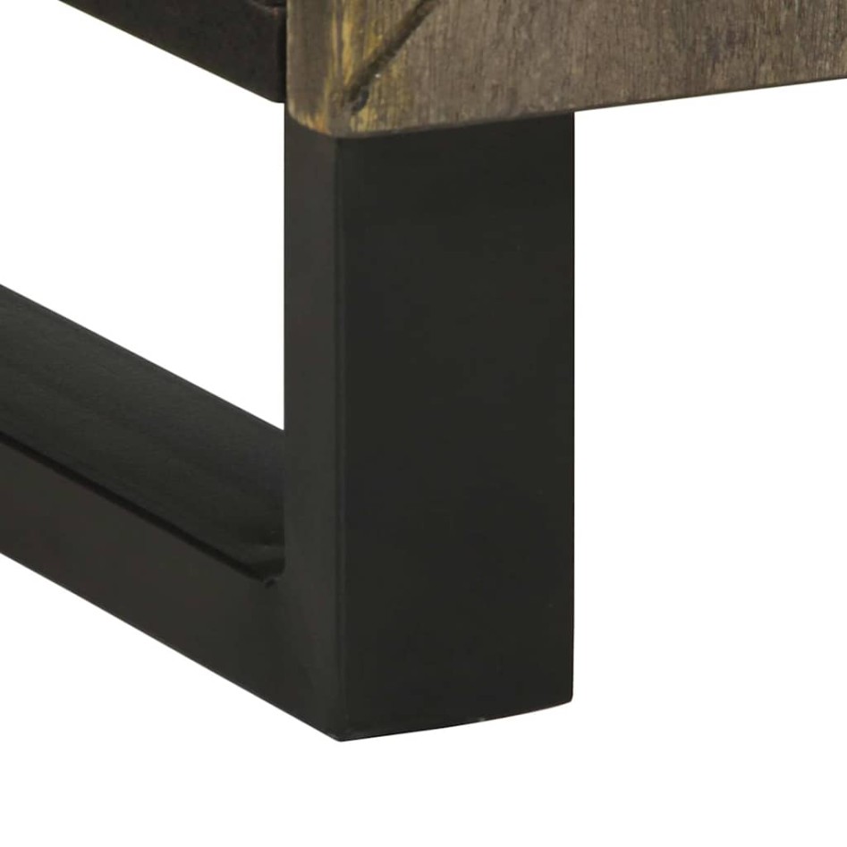 Mueble para lavabo de madera maciza de mango negro 62x33x58