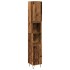 Armario de baño madera de ingeniería envejecida 30x30x190