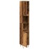 Armario de baño madera de ingeniería envejecida 30x30x190