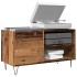 Mueble para discos madera ingeniería envejecida 84,5x38x48