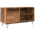 Mueble para discos madera ingeniería envejecida 84,5x38x48