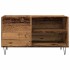 Mueble para discos madera ingeniería envejecida 84,5x38x48