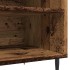 Mueble para discos madera ingeniería envejecida 84,5x38x48