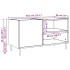 Mueble para discos madera ingeniería envejecida 84,5x38x48