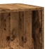 Mueble de esquina madera de ingeniería envejecida 33x33x132