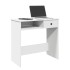 Escritorio de madera contrachapada blanco 80x40x75
