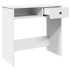 Escritorio de madera contrachapada blanco 80x40x75